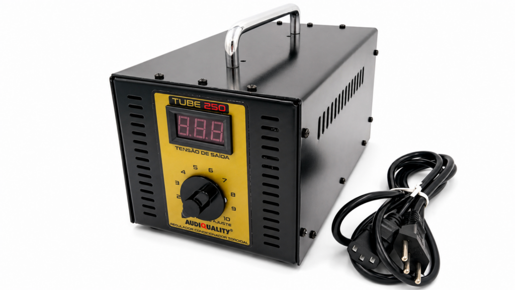 Box Tube 500 AudioQuality regulador de tensão para amplificadores valvulados