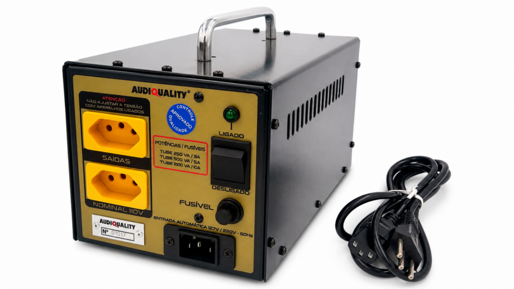 Tube AudioQuality regulador de tensão para setup profissional depequeno, médio e grande porte