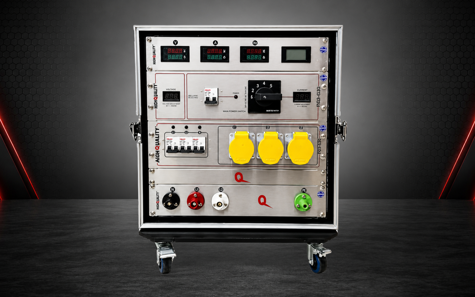 Main Power Sob Medida 1021 AudioQuality com entrada Camlock 150A e saídas 127V e 220V