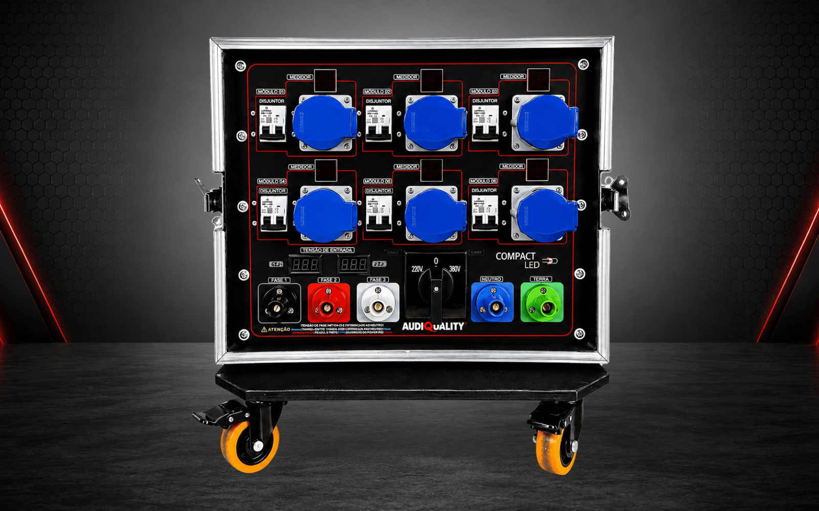 Main Power Compact LED com case AudioQuality com réguas RS-LED integradas