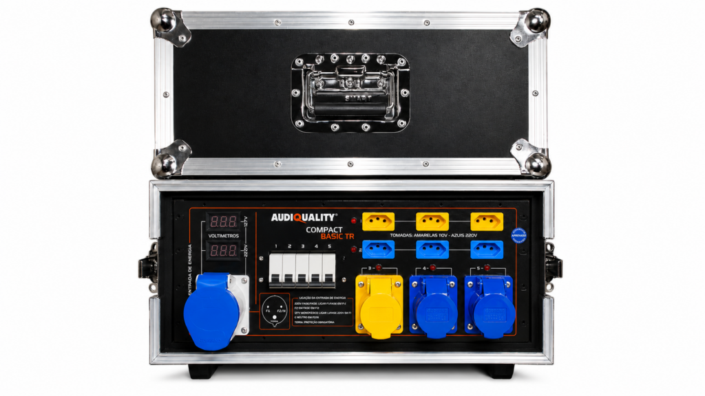Main Power Compact Basic TR AudioQuality com case e saídas em 127V e 220V