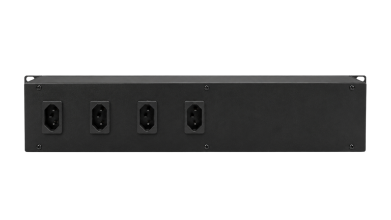 Distribuidor de energia rack DRN-20A AudioQuality com 4 tomadas traseiras NBR 20A
