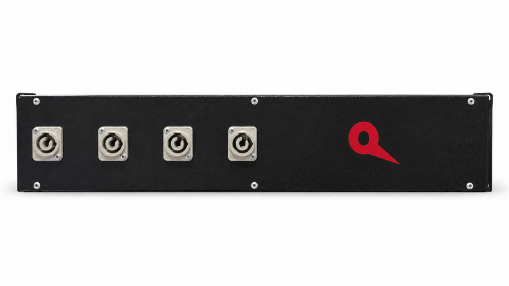 Distribuidor rack PowerCon DRP-20A AudioQuality com 4 saídas PowerCon cinza 20A