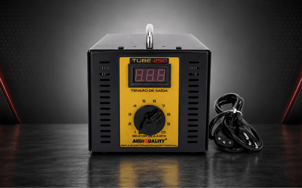 Reguladores Box AudioQuality para estabilidade e proteção de tensão