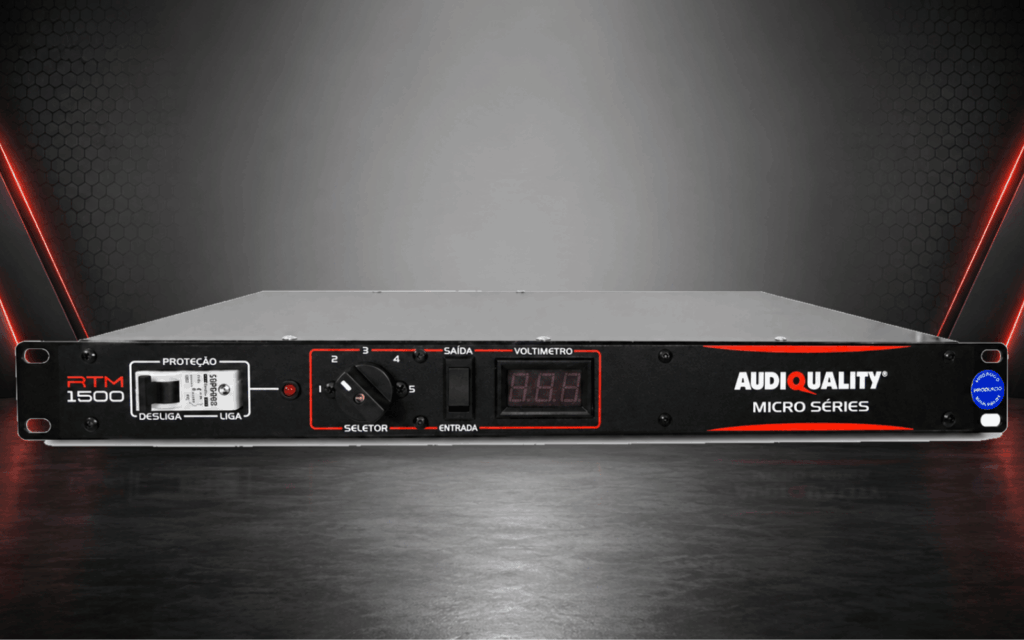 Reguladores Rack AudioQuality para controle e ajuste de tensão