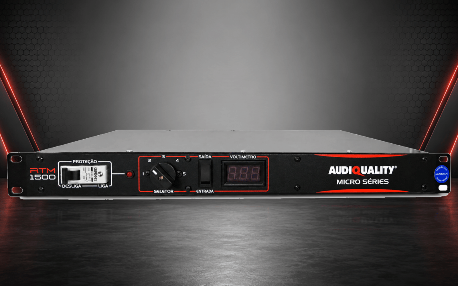 Reguladores Rack AudioQuality para controle e ajuste de tensão