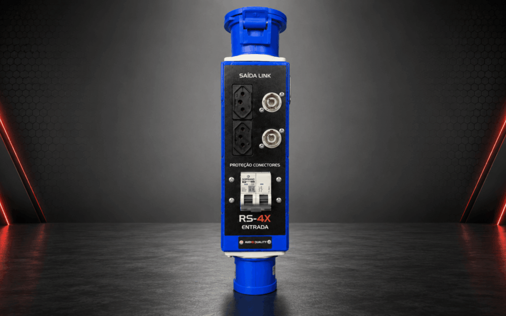 Réguas de energia AudioQuality para distribuição segura em equipamentos profissionais