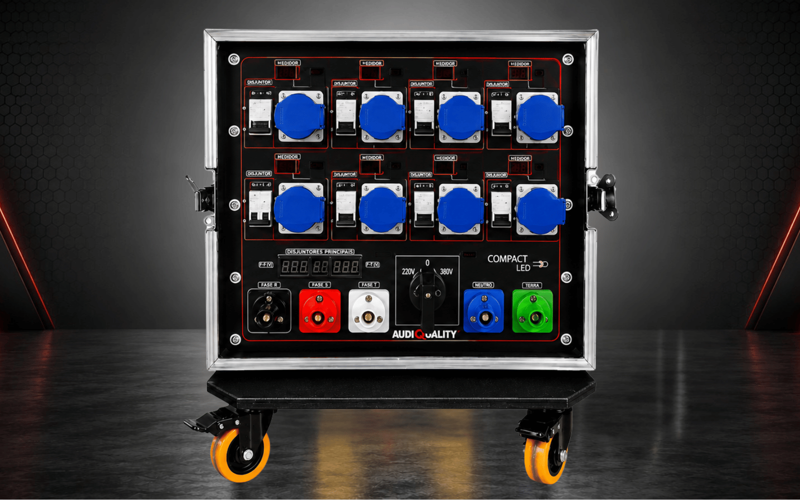 Main Power Compact LED com case AudioQuality com réguas RS-LED integradas