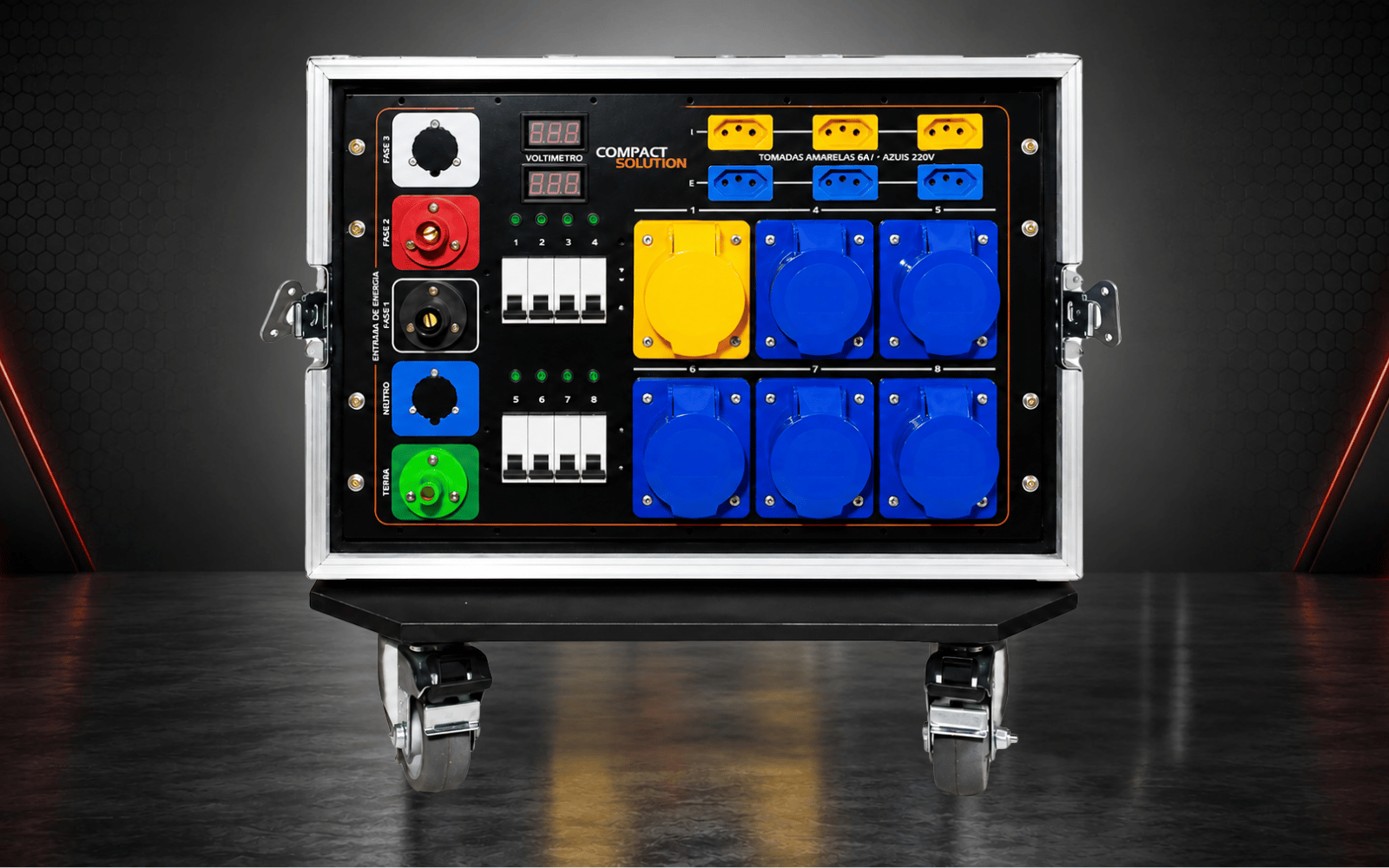 Main Power Compact Solution Max com case AudioQuality com entrada Camlock 150A