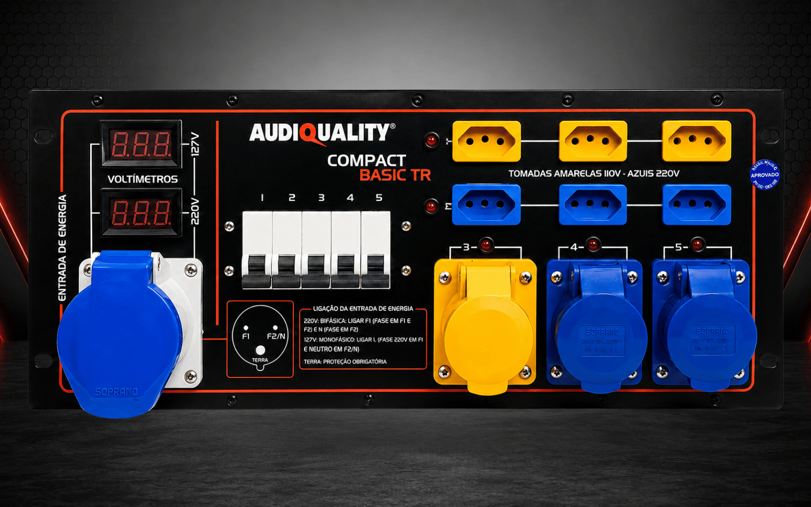 Main Power Compact Basic TR sem case AudioQuality com operação sem neutro