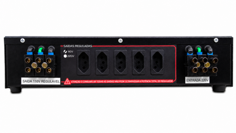RTM 5000 AudioQuality regulador rack 2U com ajuste manual de tensão