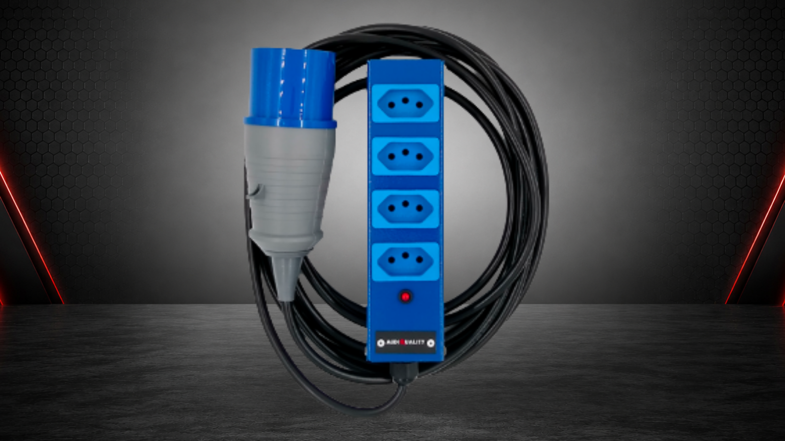 Régua R4-COLOR 220V AudioQuality para identificação visual da tensão