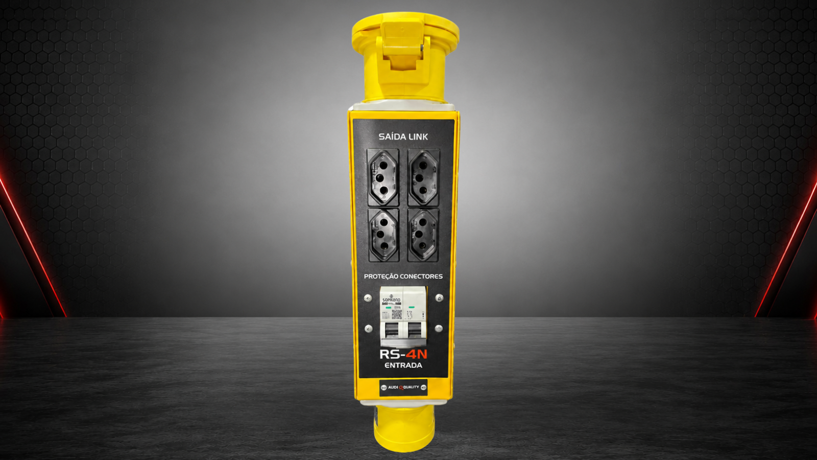 Régua RS-4N 127V AudioQuality com tomadas NBR 2P+T