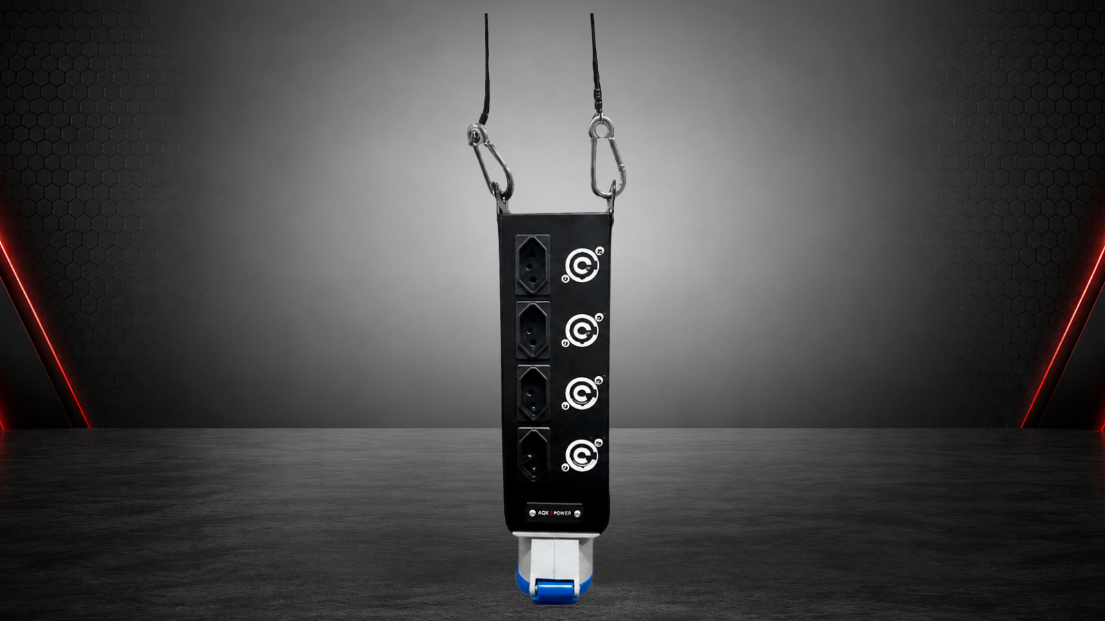 Régua RS-LED AudioQuality para painéis de LED com tomadas NBR e PowerCon